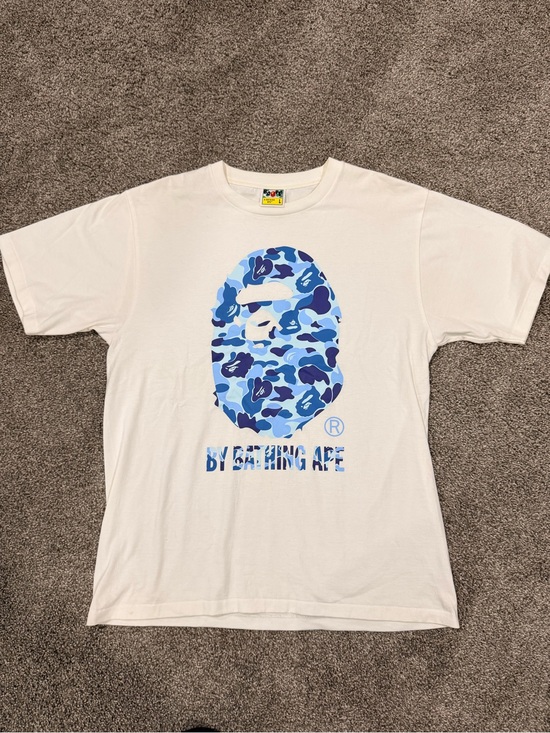 A Bathing Ape Other - BAPE Blue Camo Head Logo Tee - White great condition